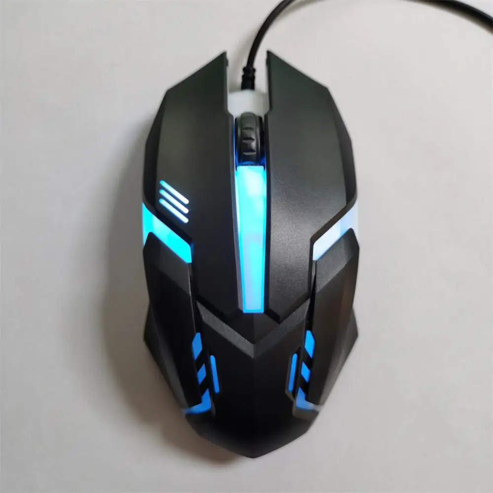Description Picture 6 of item1PC USB Wired Gaming Mouse 4 Colors LED Backlight Ergonomics Gamer Mouse Flank Cable Optical Mice For Laptop Mice PC Desktop