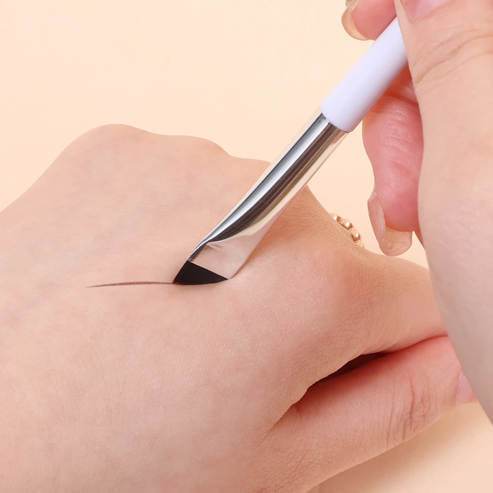 Description Picture 4 of itemUltra-Thin Blade Eyebrow Eyeliner Brush Bevel Brow Contour Makeup Brushes Eyelids Lying Silkworm Brush Professional Makeup Tools