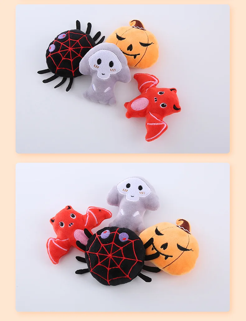 Description Picture 5 of itemNew Pumpkin Shaped Catnip Cat Toy Durable Halloween Plush Doll Bite-resistant Cat Toy for Teeth Chewing Fun Pet Supplies Cat Toy