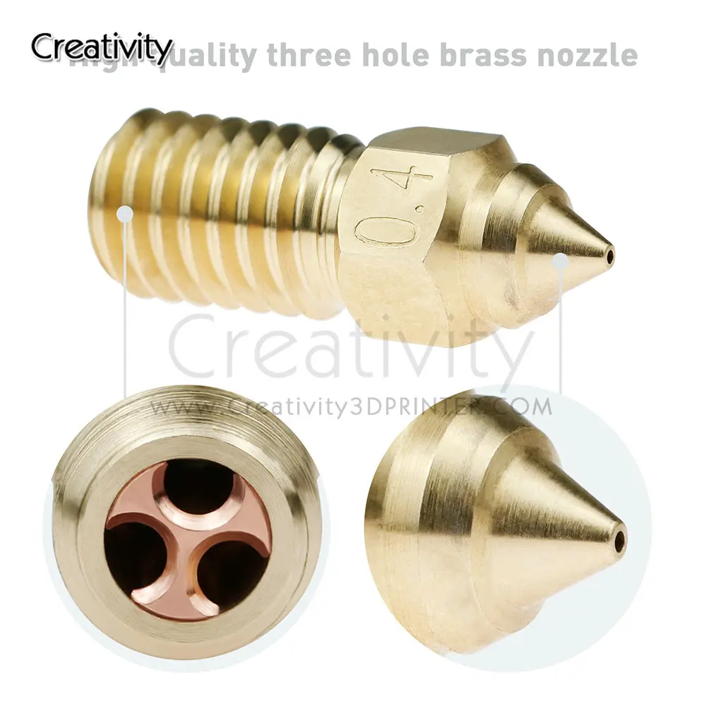 Description Picture 6 of itemEnder 7 High Flow CHT Brass Nozzle Quckily Printing High-temp Copper Plated Nozzles Fit Ender 5 S1 Spider Printer Hotend Kit