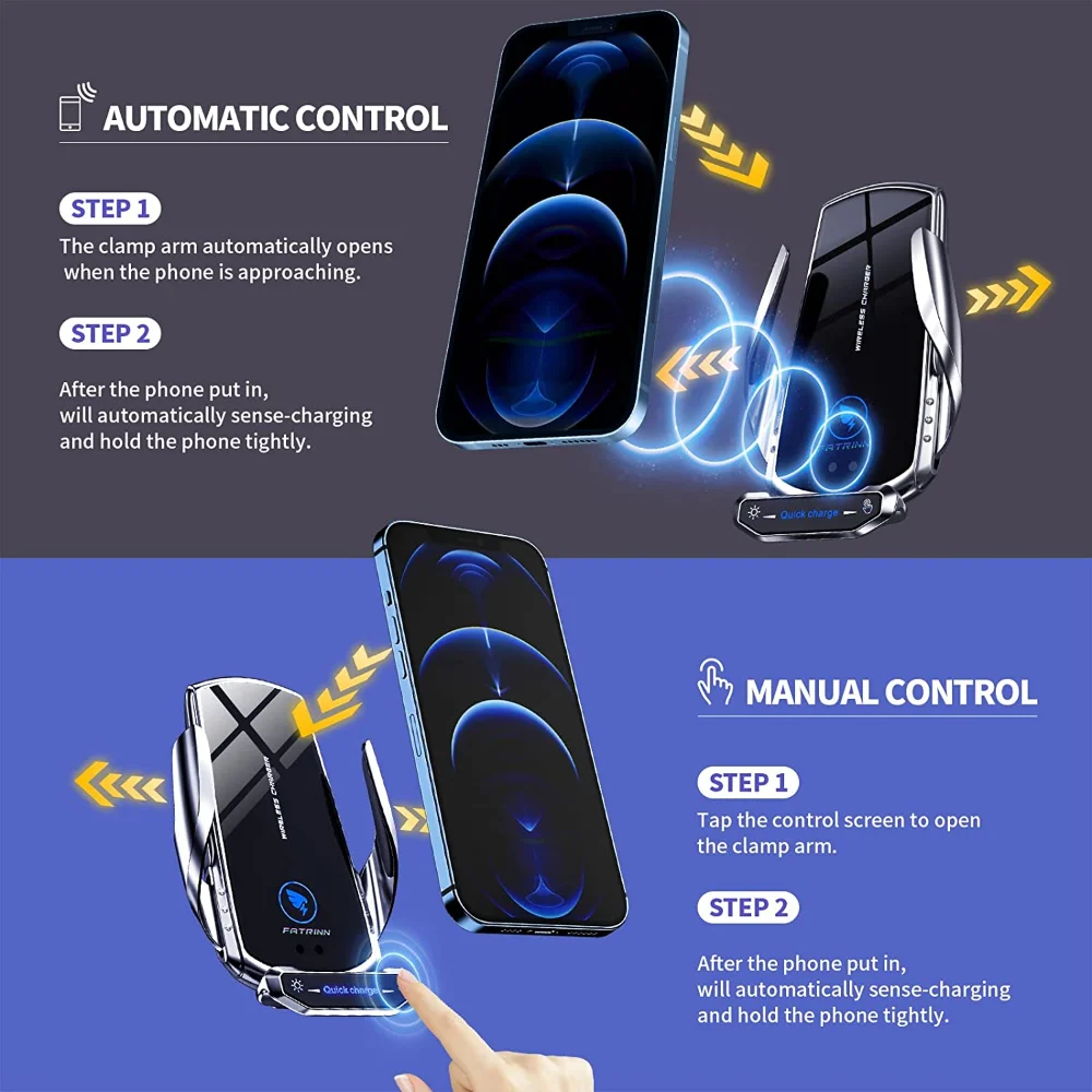 20W Car Wireless Chargers Magnetic Fast Charging Station Air Vent Stand Phone Holder For iPhone 12 14 13 Pro Max Iconic Brand Samsung