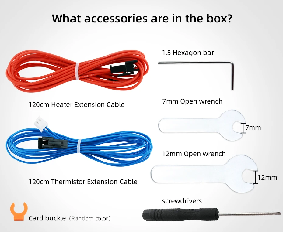 Description Picture 5 of itemCompatible With E3DV6 Hot End Ceramic Heating Core Kit Bimetal heatbreak Hardened Steel Nozzle CR-10 VORON2.4 Ender 3