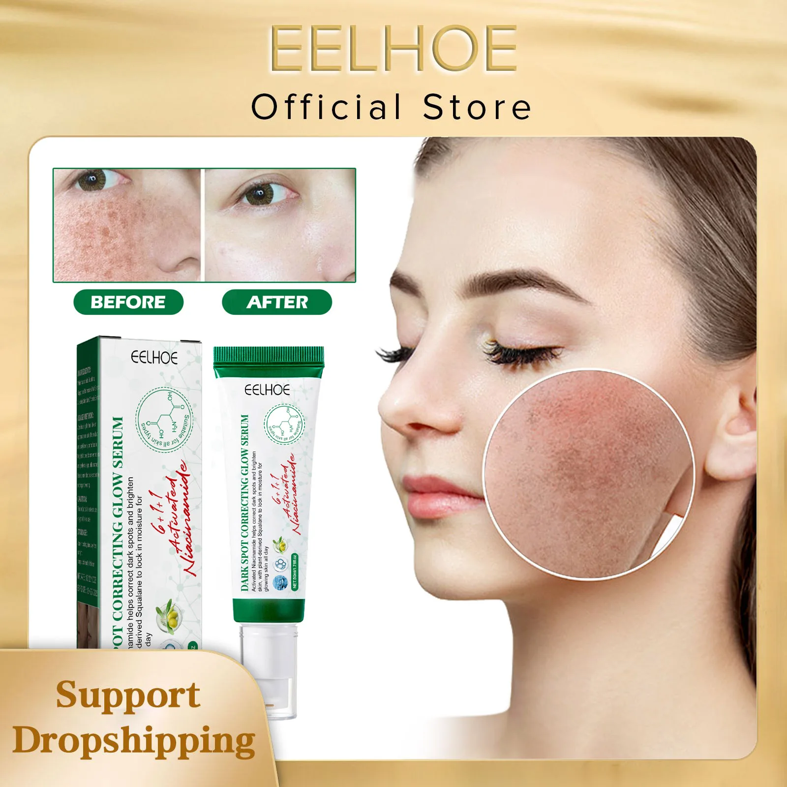 Description Picture 6 of itemDark Spot Removal Serum Remove Melasma Fade Pigmentation Brighten Chloasma Sun Spots Remover Anti Aging Whitening Freckles Cream