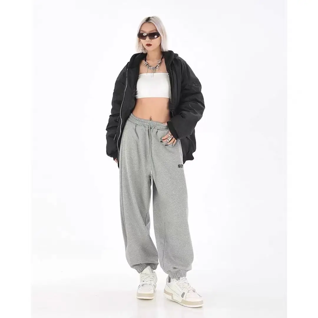 Description Picture 4 of itemDeeptown Vintage Grey Sweatpants Women Korean Streetwear Harem Pants Casual Loose Sports Joggers Trousers Autumn Harajuku Female