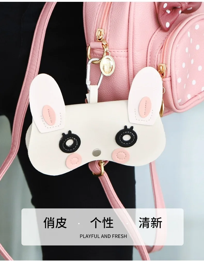 Description Picture 3 of itemFashion Women PU Leather Eye Glasses Case Portable glasses bag sun eye box sunglasses protective cover carry-on storage bag