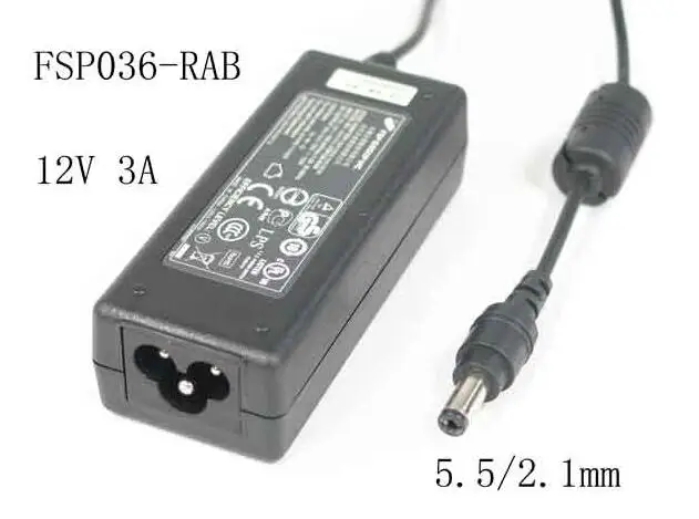 Description Picture 2 of itemFSP Group Inc FSP036-RAB, 12V 3A, Barrel 5.5/2.1mm, 3-Prong, Laptop Power Adapter