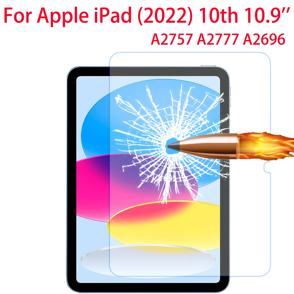 Description Picture 4 of item9H Tempered Glass For Apple iPad 10th Gen 10.9 inch 2022 A2757 A2777 A2696 Screen Protector For iPad 10th 10.9 Protective Film
