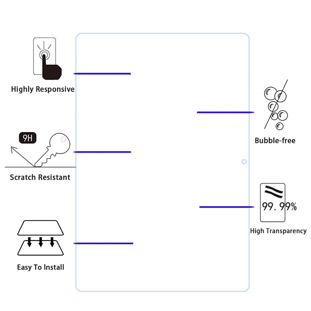Description Picture 4 of itemTempered Glass For All-new Amazon Fire HD 10 2023 10.1 inch Screen Protector Tablet Protective Film For Amazon Fire HD 10 2023