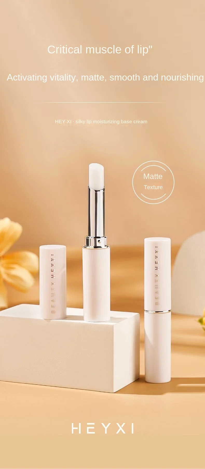 Description Picture 2 of itemHEYXI Silky Moisturizing Lipstick Lip Gloss Moisturizing Sexy Lipstick Female Lip Care Anti-crack Anti-wrinkle Cosmetics