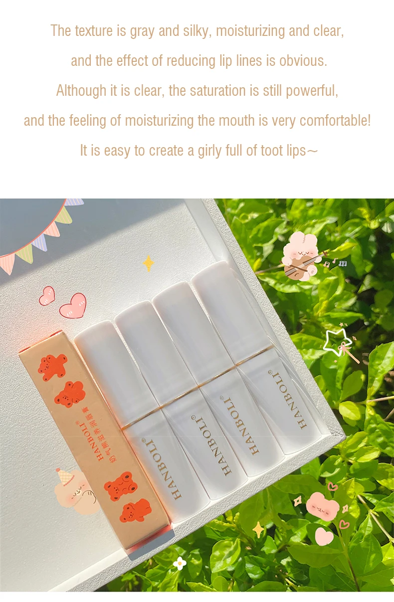 Description Picture 3 of itemLip Balm Color Changing Moisturizing Gold Foil Lip Gloss Natural Lasting Carrot Lip Stick Glaze Lip Primer Makeup Lip Care Oil