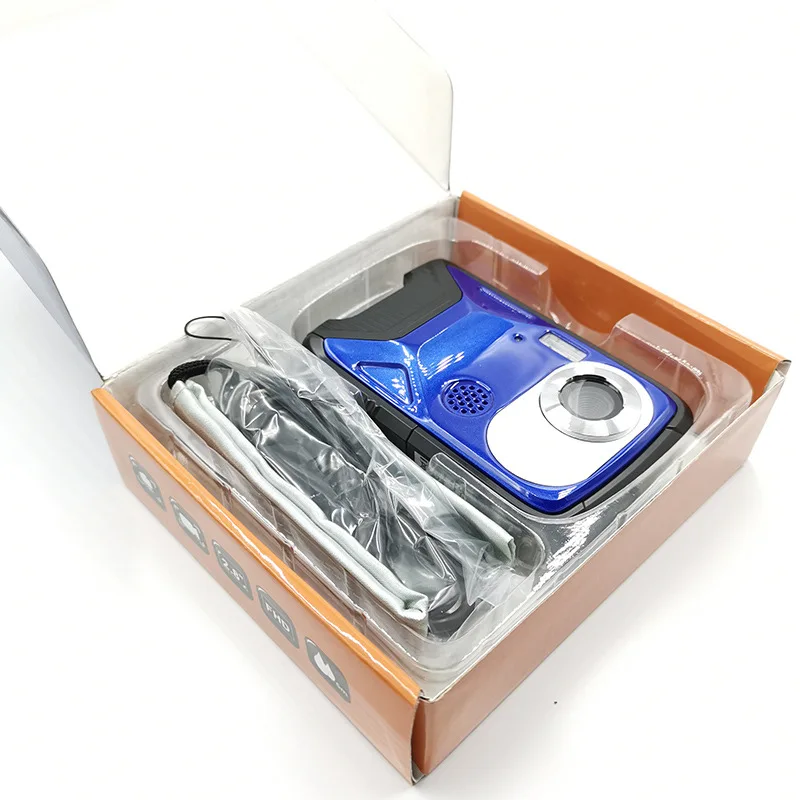 ELRVIKE HD1080P HD Waterproof Digital Camera Bare Metal Diving Camera 2.8 Inch Color Screen Panoramic Video