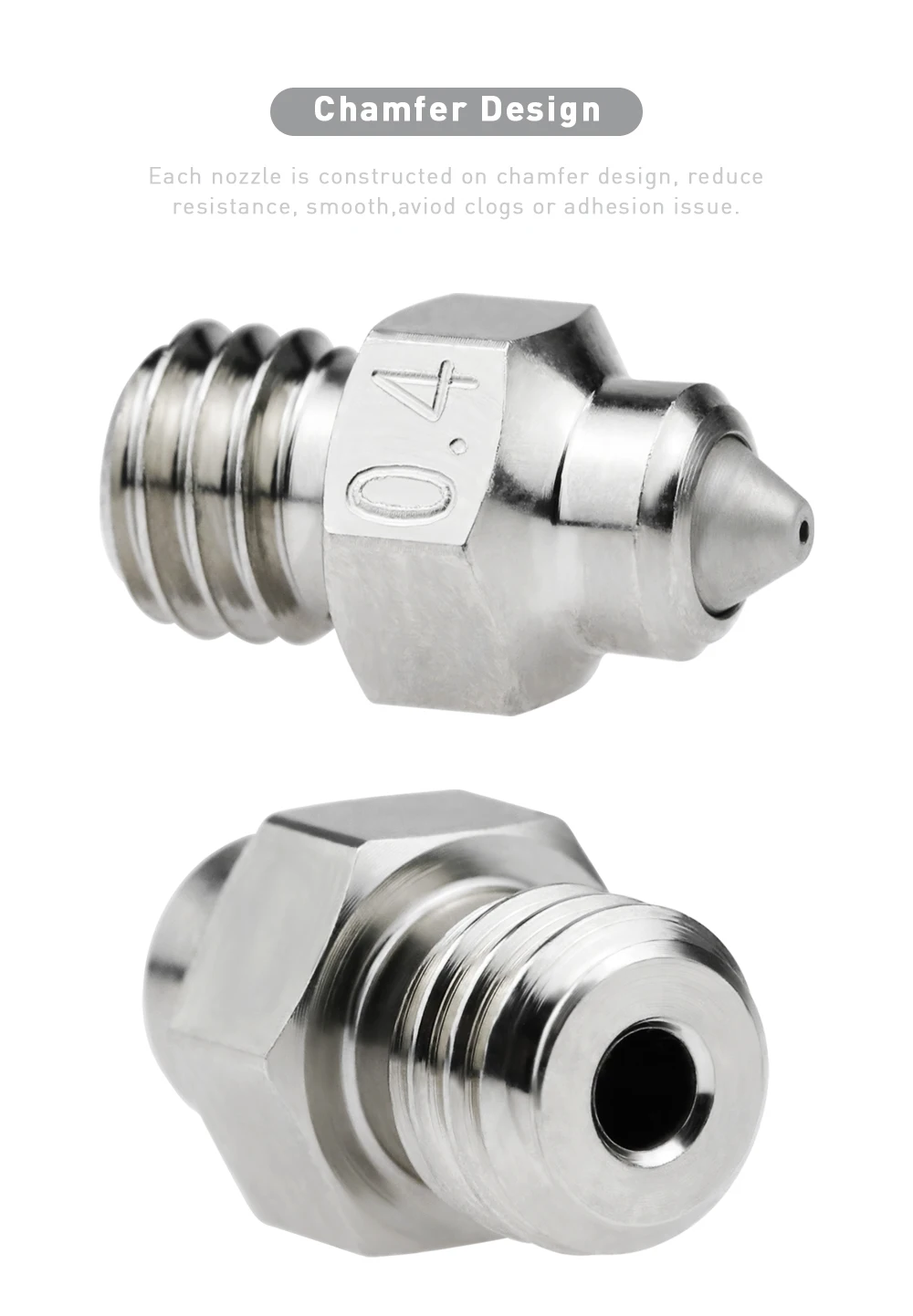 Description Picture 4 of itemMK8 Bimetallic MY Nozzle For Ender3/V2 CR10 Ender5 Hotend 1.75MM Filament MK8 J-head hotend Nozzle M6 Thread