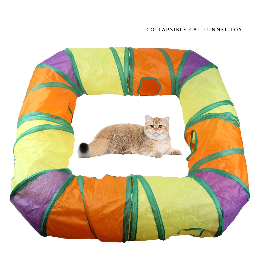 Description Picture 4 of itemFunny Cat Tunnels Foldable Pet Cat Toys Kitty Pet Training Interactive Toys Spliced Tunnel Puppy Kitten Tunnel Tube Pet Supplies