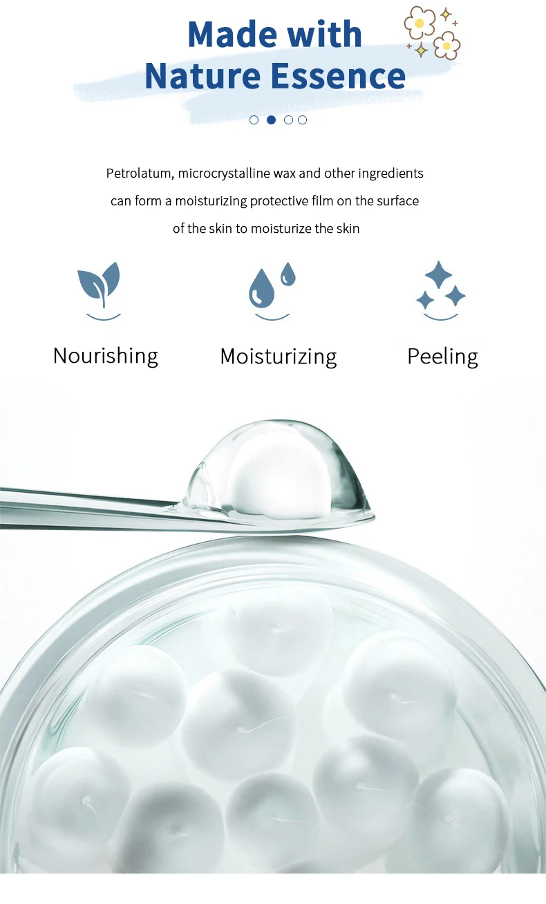 Description Picture 4 of item4PCs Lip Balm Moisturizing Lipstick Base Moisturizer Makeup Natural Plant Anti-Cracking Lip Care Petroleum Jelly Lip Balm