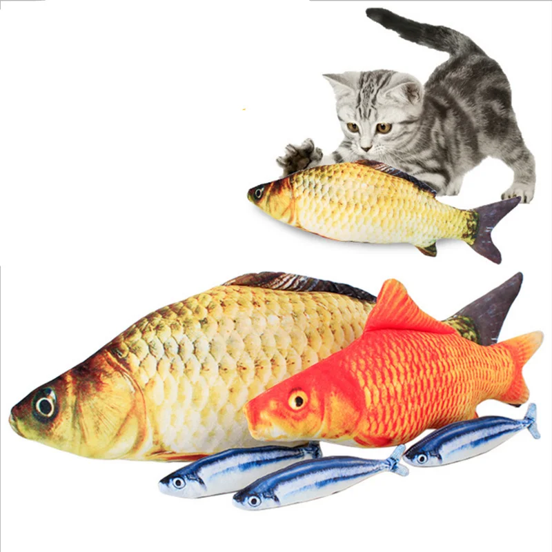 Description Picture 3 of itemHot Sale Artificial Cat Catnip Toys Fish Plush Dog Pillow Pet Cat Dog Chew Scratch Pillow Toys Sleeping Cushion 1pc