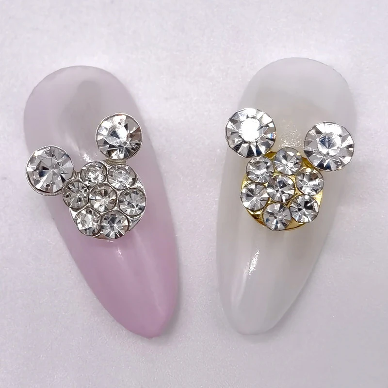 Description Picture 6 of item10pcs/package Manicure decorations 3D Bee Mickey Gold Fish Fairy Variety Shiny Rhinestone Gem Design Nail decoration accessories