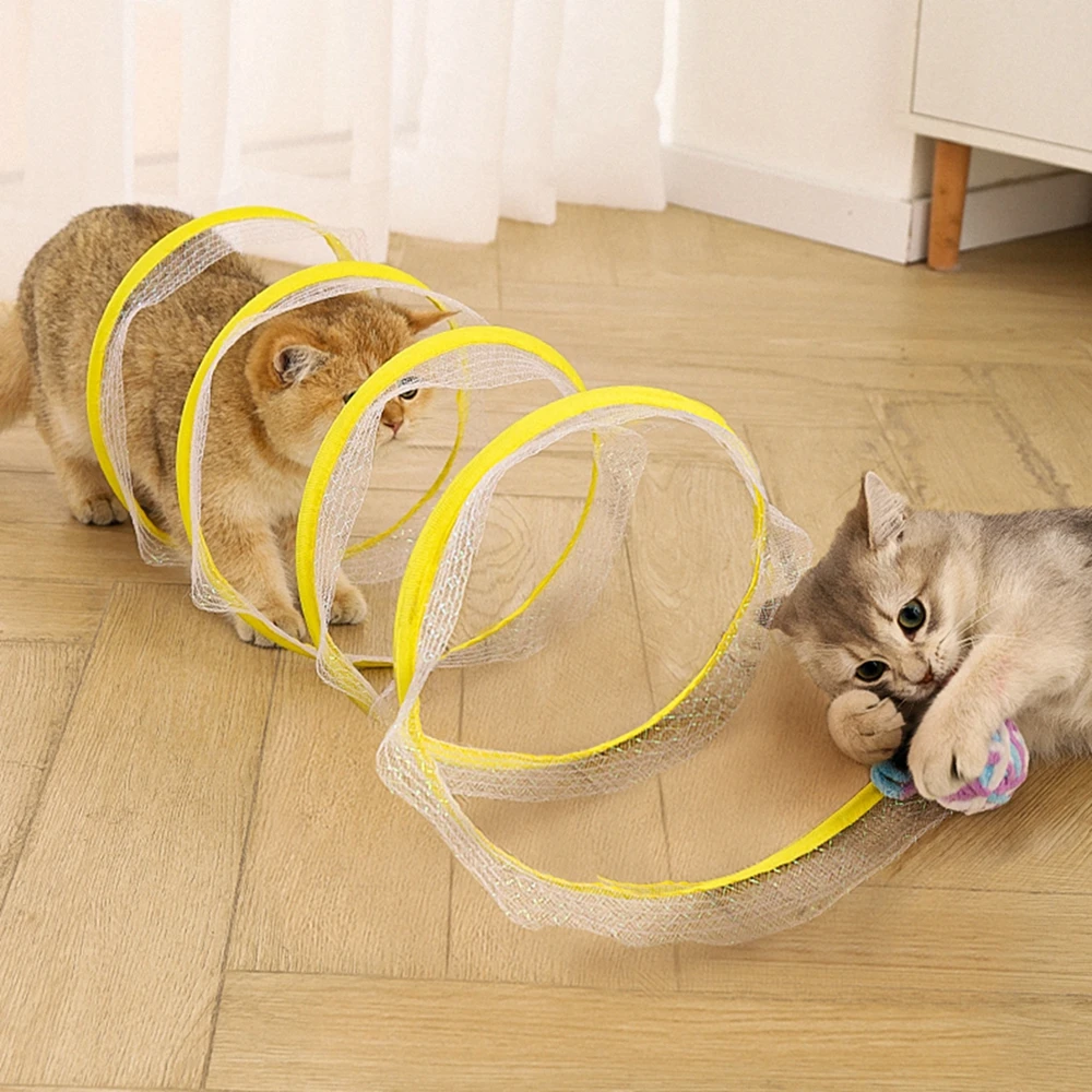 Description Picture 2 of itemSpiral tunnel odorless Free shuttle play Cat Tunnel Toy Funny Foldable storage Interactive Cheer yourself up Cat Toys
