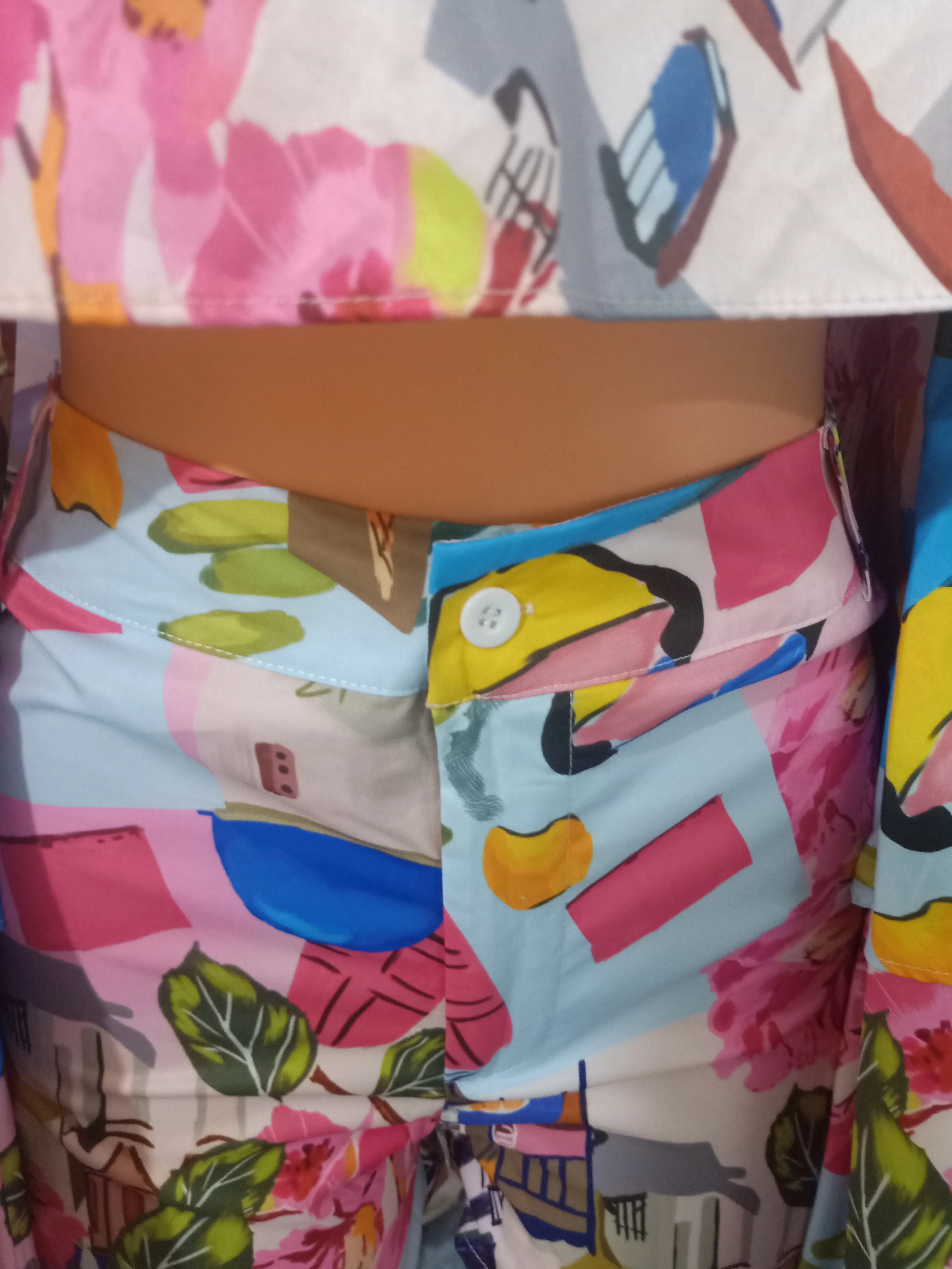 Description Picture 4 of itemFashion Summer 2023 Off Shoulder Bell Sleeve Crop Top & Shorts Set Daily Graphic Print 2 Piece Outfits Vacation Sexy Short Sets