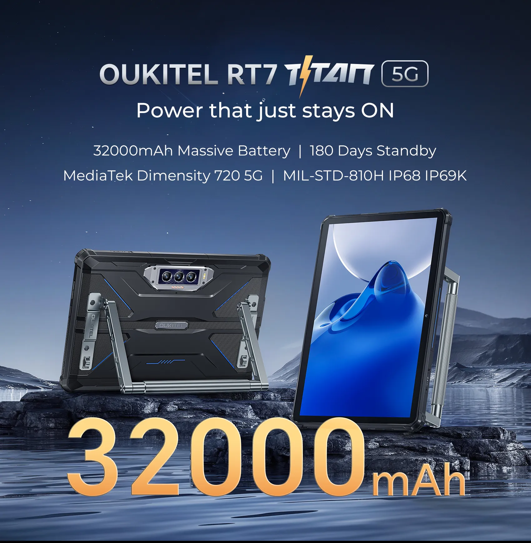 Oukitel RT7 TITAN 5G Rugged Tablet 10.1