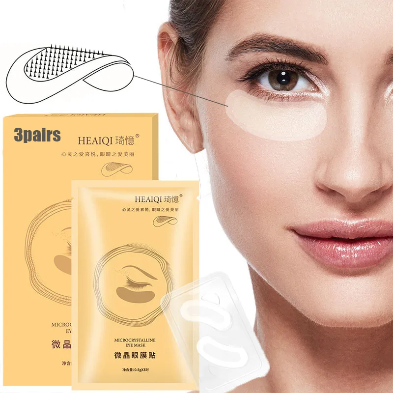 Description Picture 6 of item1/3Pairs Collagen Micro-needle Eye Mask Patches Anti-wrikles Remove Dark Circles Eye Bags Moisturizing Eye Skin Firming Mask Set