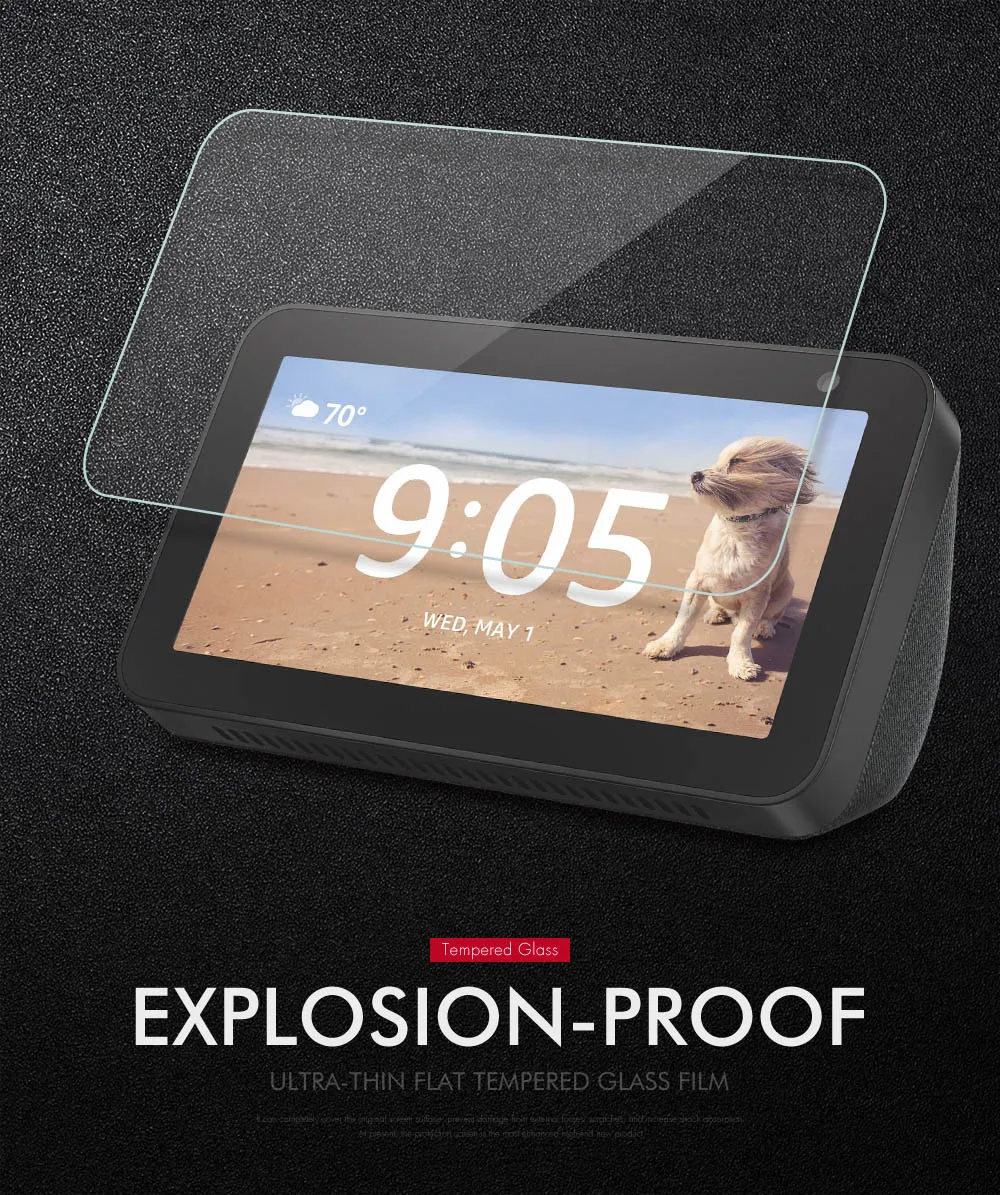 Description Picture 2 of item2PCS Glass Screen Protector For Amazon Echo Show 5 Tempered Glass For Amazon Echo Show 5 5.5