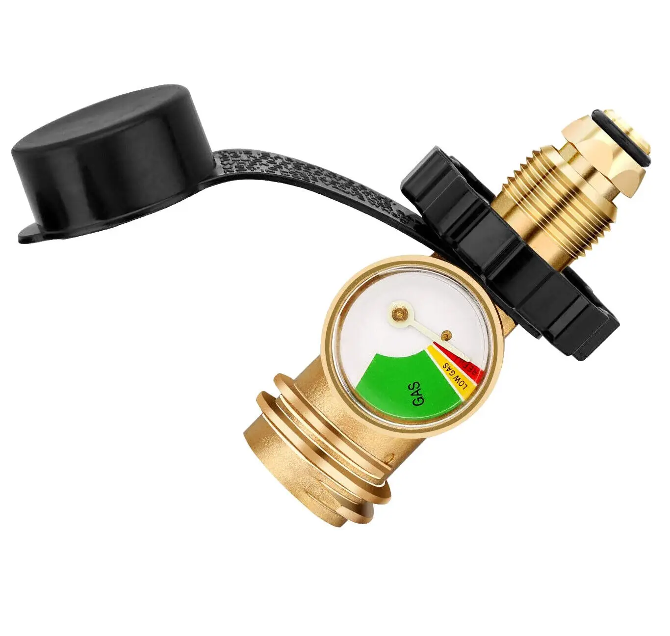 Description Picture 3 of itemHigh Low Gas Pressure Gauge Level Indicator Propane Tank Bottle Cylinder POL to QCC1 Type1 Propane Tank Adapter for Outdoor