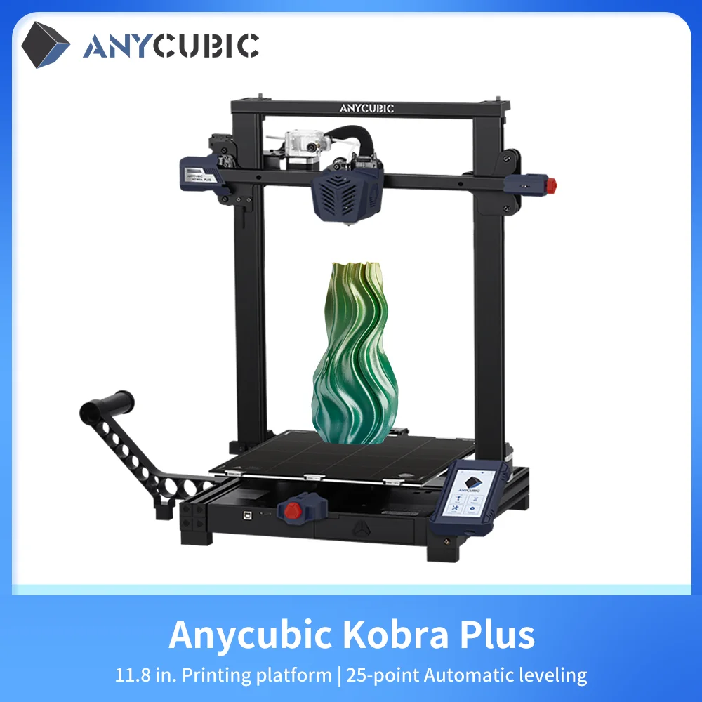 ANYCUBIC KOBRA PLUS 3D Printer 300*300*350mm Large Build Volume Auto-leveling Fast Printing Easy to assemble with Tool Drawer