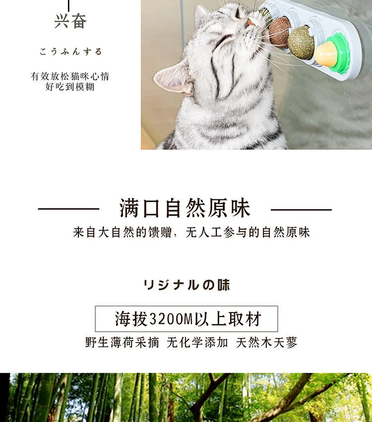 Description Picture 5 of itemSnacks Catnip Snack Nutrition Energy Ball Kitten Cat Toy Cat Supplies Pet Stuff Healthy Cat Catnip Toys Ball Cat Candy Licking