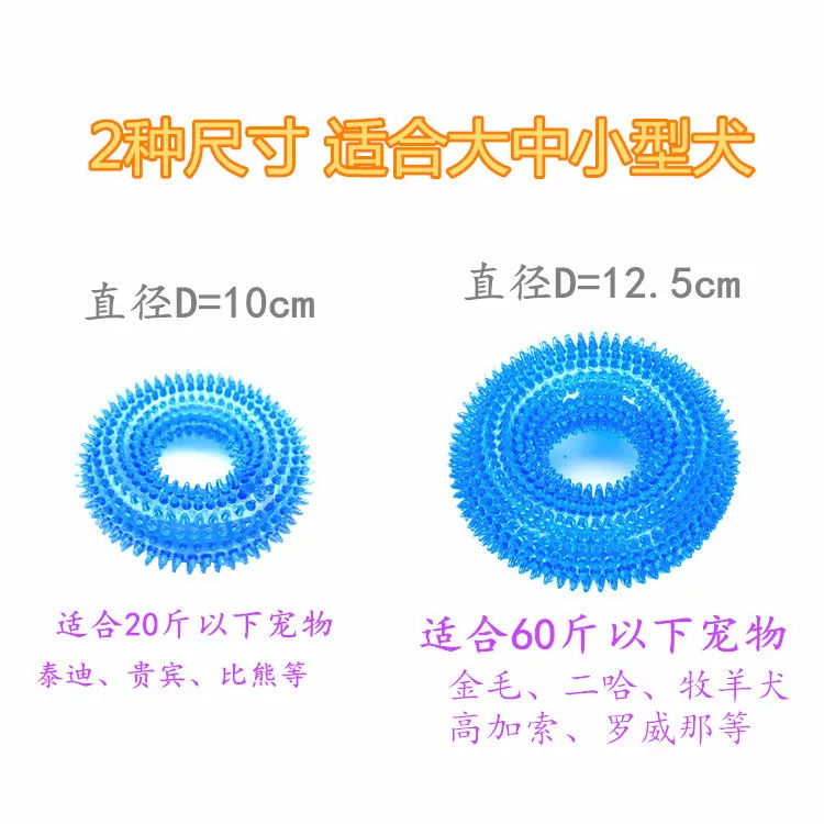 Durable Dog Chew Toys Dog Squeaker for Aggressive Teeth Cleaning Non Toxic TPR Dog Toys Molar Bite Rubber Chew Ball Accessories