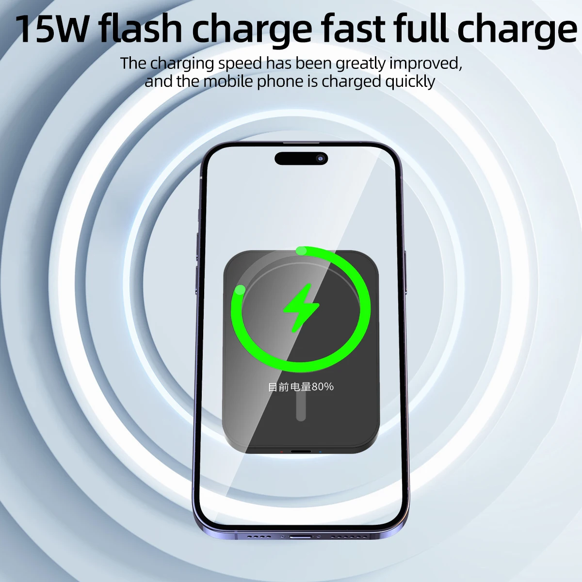 Description Picture 5 of item30W Car Phone Holder Wireless Charger Car Mount Magnetic Car Chargers Wireless For iPhone 11 12 13 14 Pro Max XS Iconic Brand Samsung