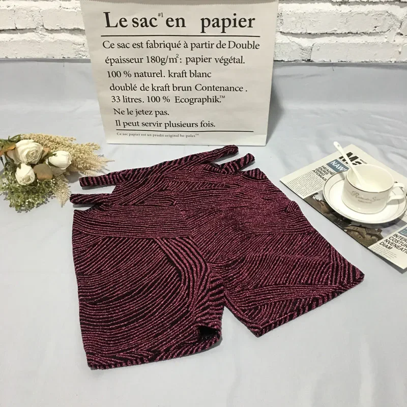 Description Picture 6 of itemZik Hekiy New Autumn Black Fashion Casual Shorts Women's Sequin Versatile Shorts Clubwear Shorts Hot Pants High Street