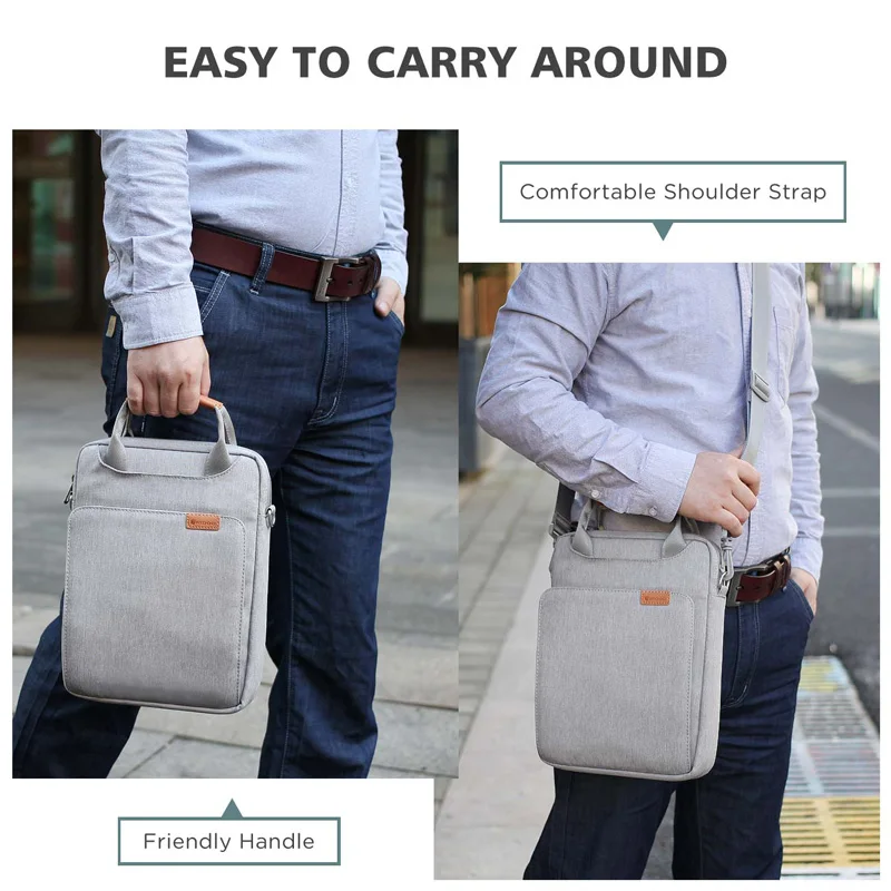 Description Picture 5 of itemNIDOO Laptop Bag Sleeve For MacBook Air Pro 13 M1 Shoulder Bag For iPad Pro 12.9 Waterproof Notebook Briefcase Case Handbag