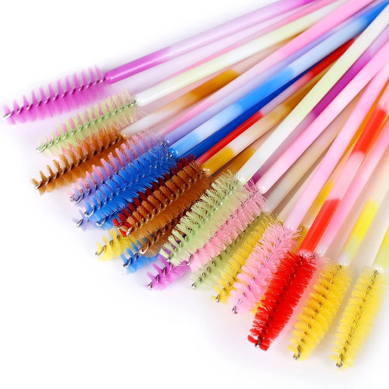 Description Picture 4 of item50/100Pcs Makeup Brush Eyelash Eyebrow Brushes Comb Disposable Mascara Wand Eyelashes Extension Supplies Cosmetics Make Up Tools