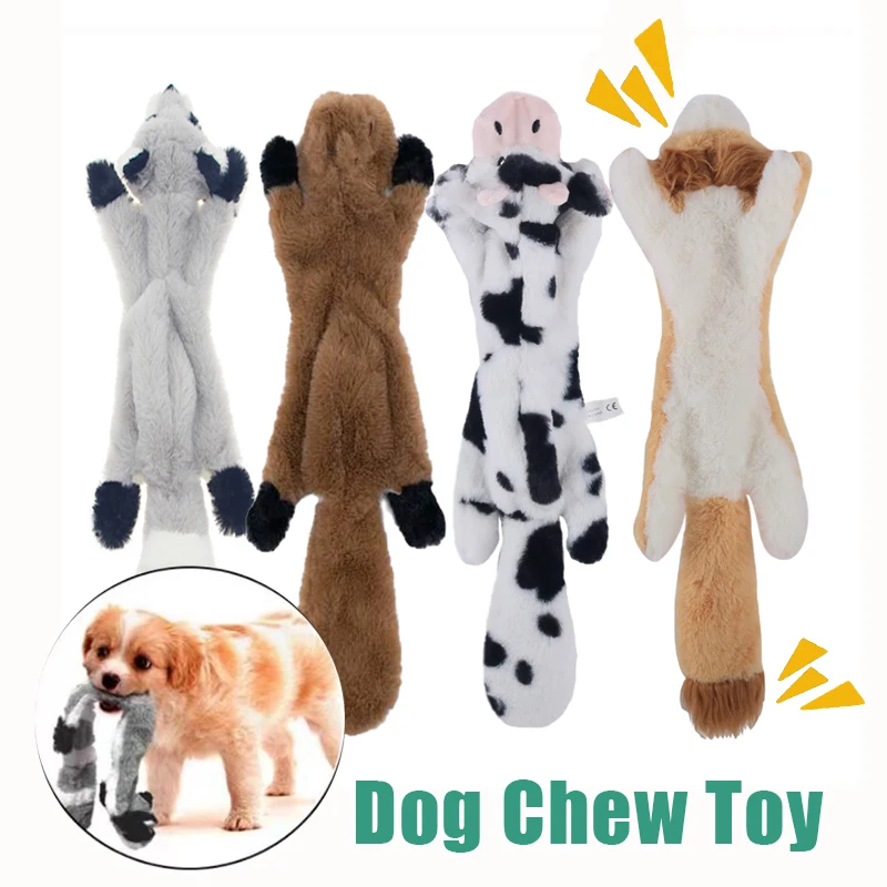 Description Picture 2 of itemCute Plush Toys Dog Squeaky Toys Funny Chew Toy for Small Medium Dogs Simulated Animal Wolf Squirrel Pet Internective Toys