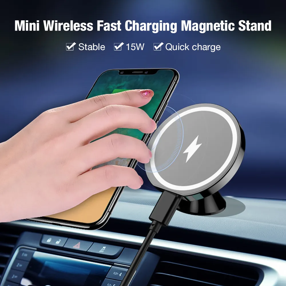 Description Picture 2 of itemFor MagSafe Magnetic Car Air Vent Wireless Charger Mount 15W Fast Wireless Charging Phone Holder for iPhone 13 12 mini Pro Max