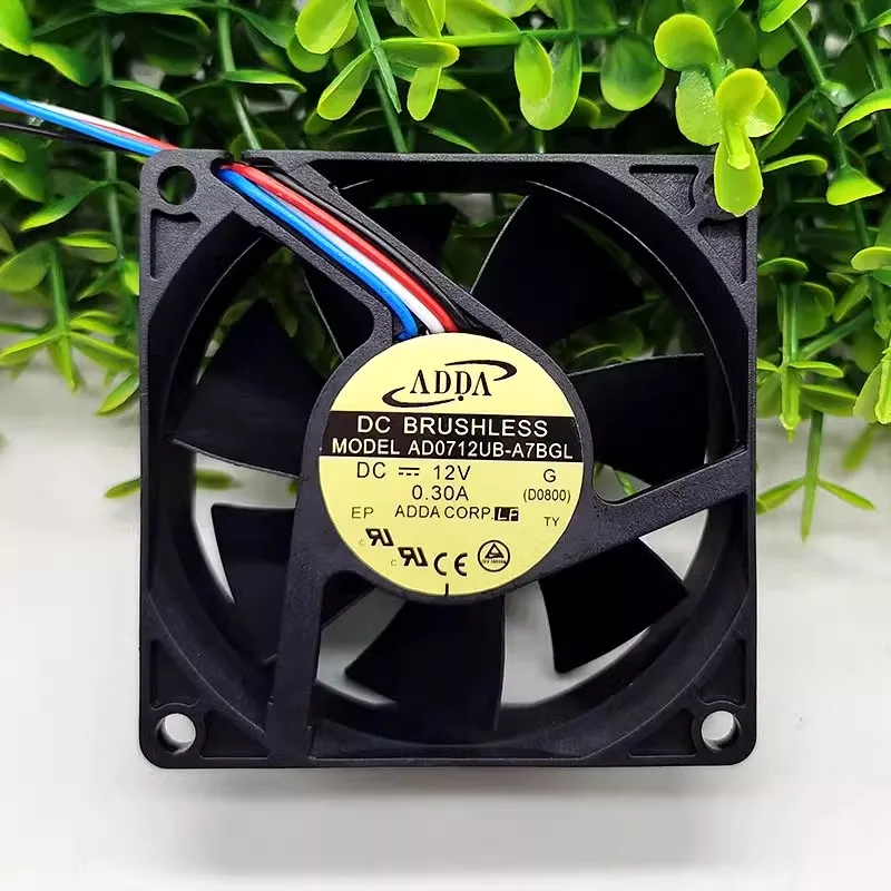 Description Picture 4 of itemNew CPU Cooling Fan for ADDA AD0712UB-A7BGL 7025 12V 0.16A 7cm 4-wire Chassis Power Cooler Fan