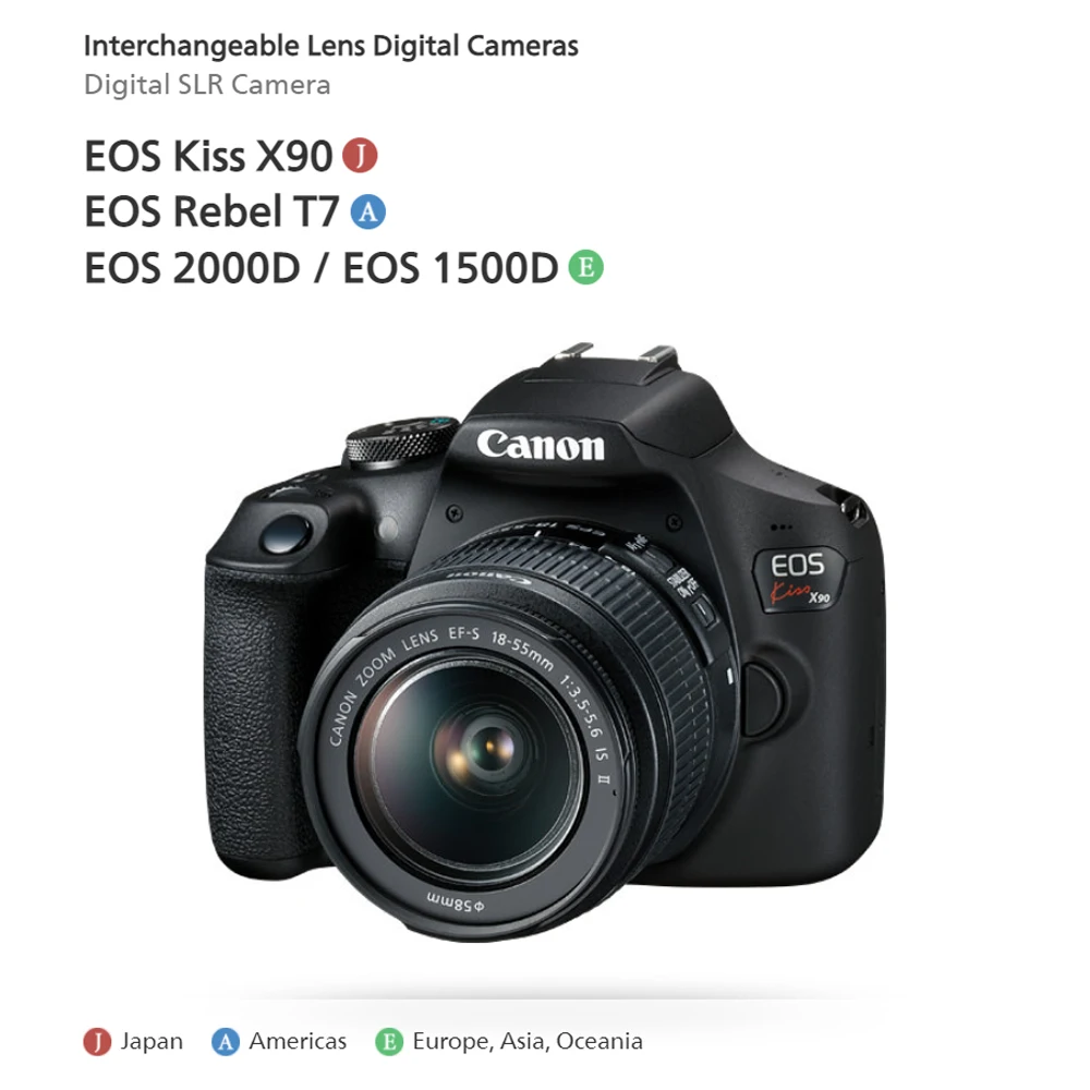 Iconic Brand 2000D Camera  with 18-55mm Lens Kit