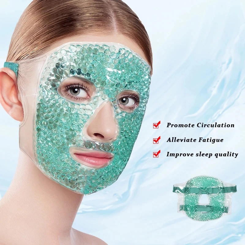 Description Picture 3 of itemIce Gel Face Mask Anti Wrinkle Relieve Fatigue Skin Firming Spa Hot Cold Therapy Ice Pack Cooling Massage Beauty Skin Care Tool