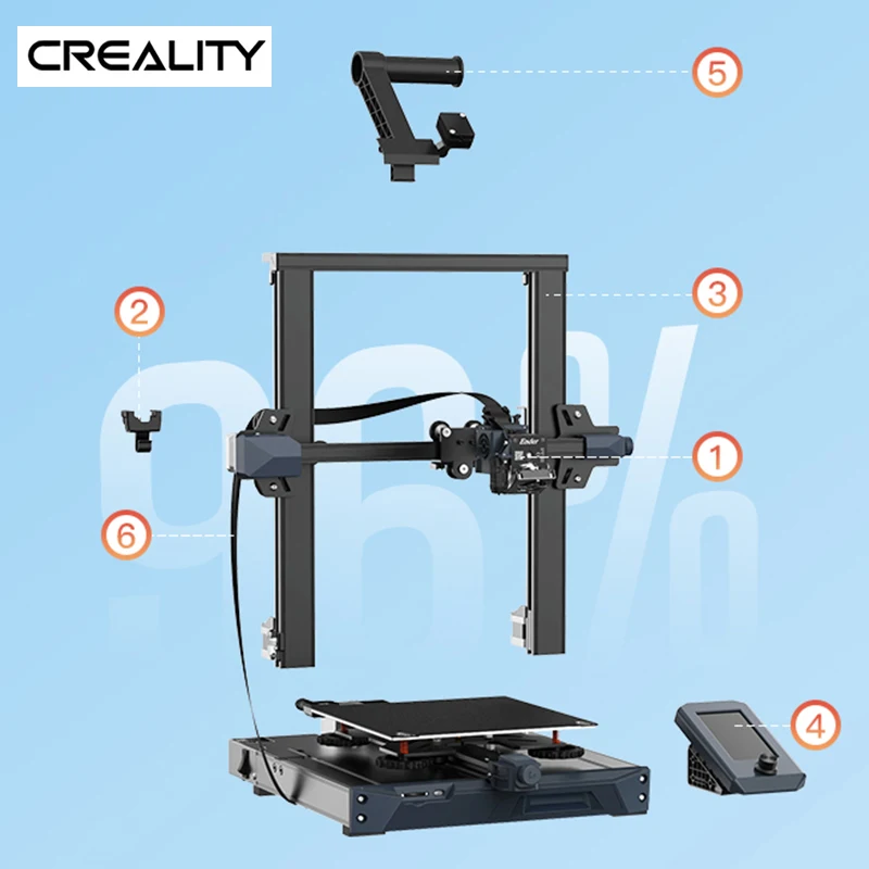 CREALITY 3D Printer Ender-3 S1/PRO/PLUS Silent Motherboard Support Resume Power Failure Printing CR Touch Automatic Bed Leveling