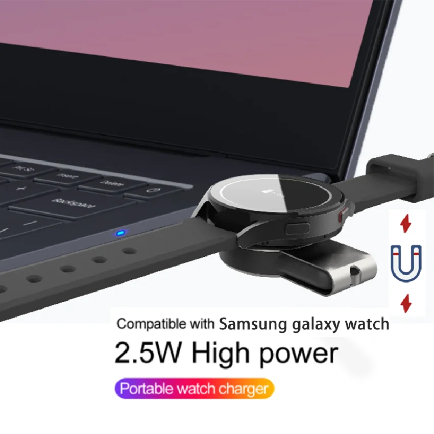 Description Picture 4 of itemDock Charger Adapter wireless USB Charging Cable Cord Stand For Samsung Galaxy Watch5 Pro Watch 5 Watch 4 44mm 40mm Classic 4