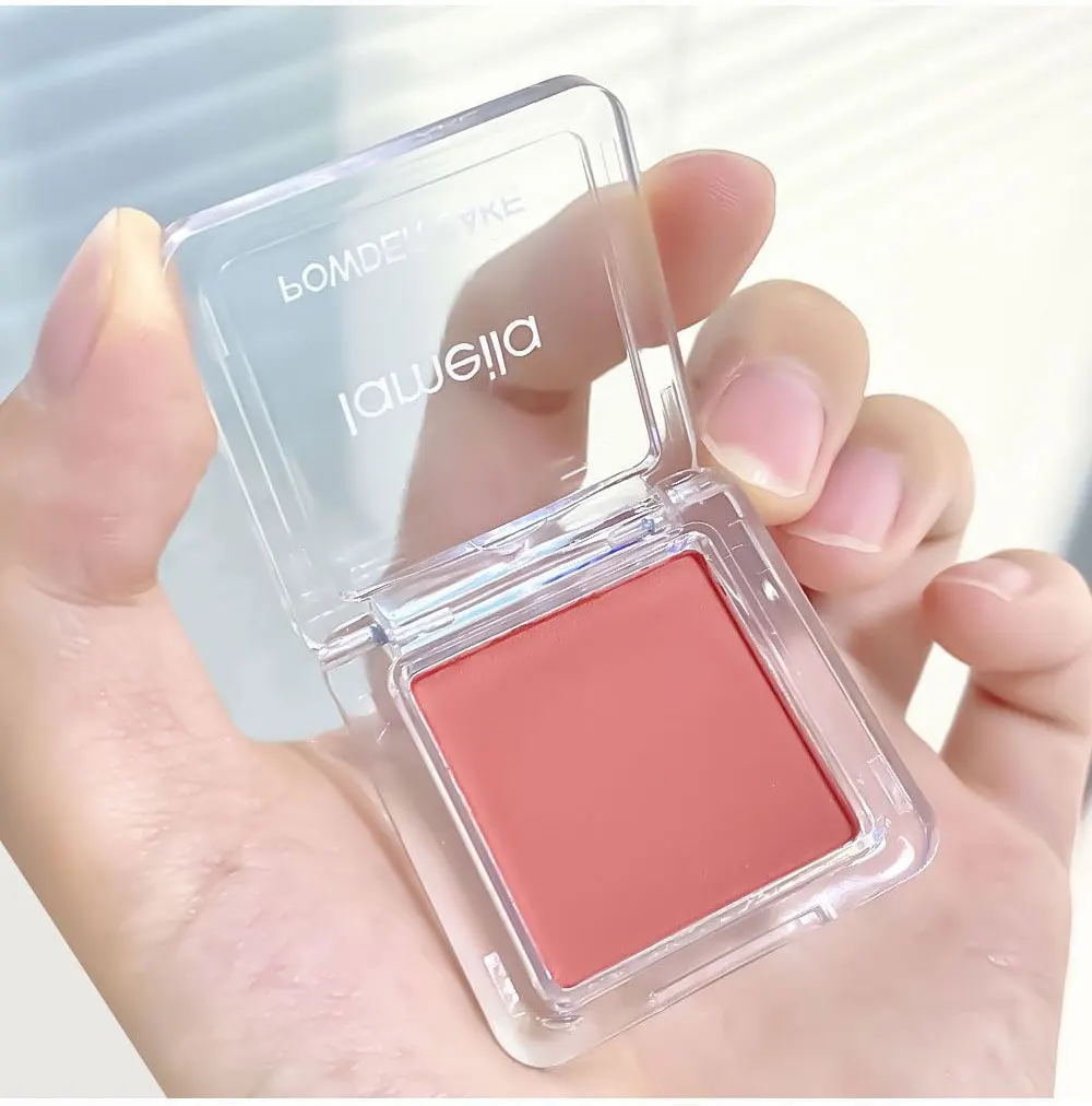 Description Picture 2 of itemFace Blusher Matte Natural Cheek Tint Brighten Face Waterproof Face Contouring Cosmetics Blush Powder Soft Female Makeup 1pcs