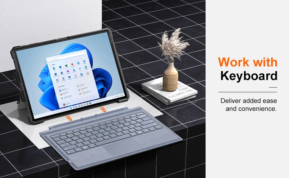 Description Picture 5 of itemCasing untuk Microsoft Surface Pro 7 Plus Pro7 6 5 4 LTE All-in-One Rugged Cover Case with Pen Holder Kickstand Protective Case