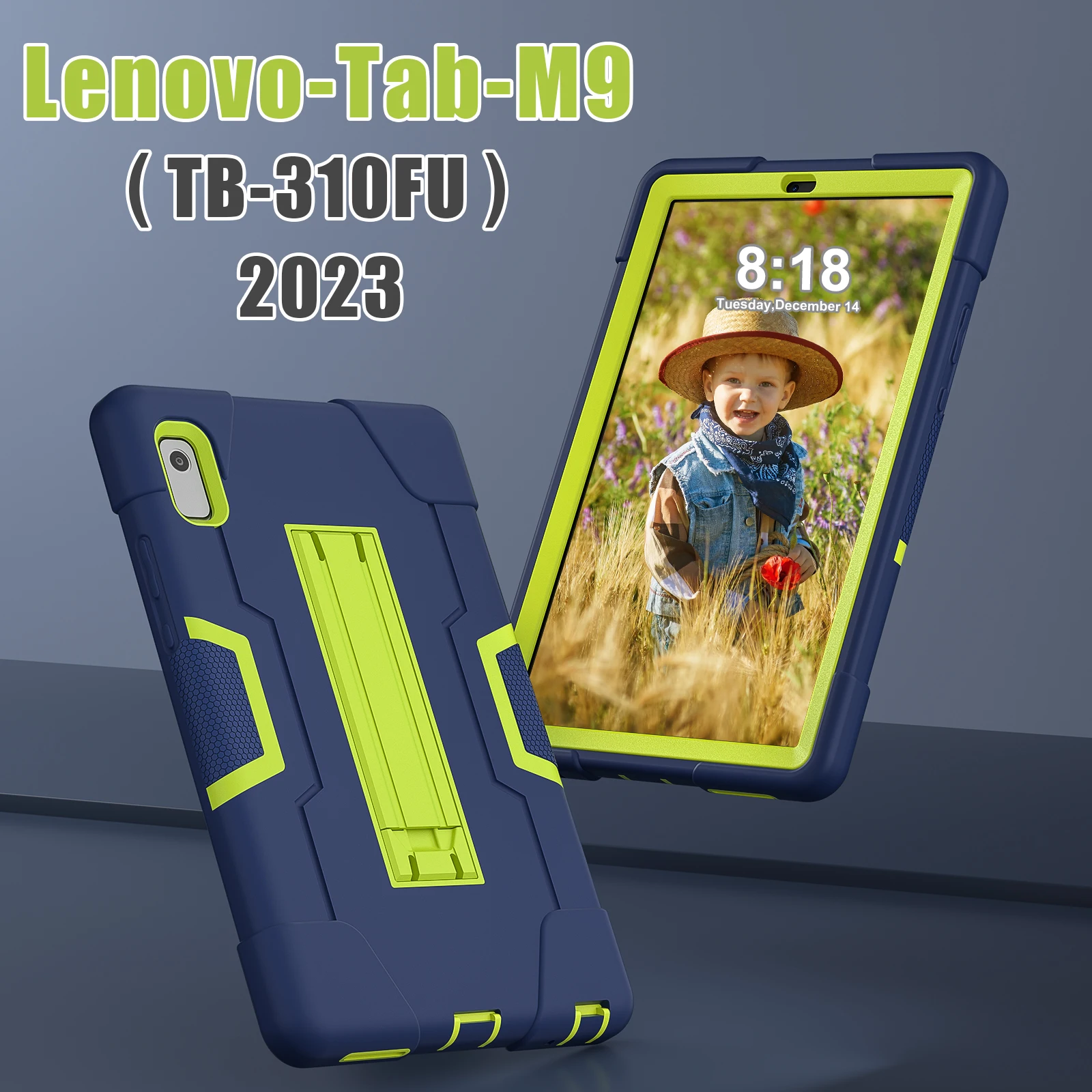 Description Picture 6 of itemTablet Cover For Iconic Brand Tab M9 2023 Silicone Shockproof Dropproof With Stand 3-in-1 Kids Case For Tb-310fu