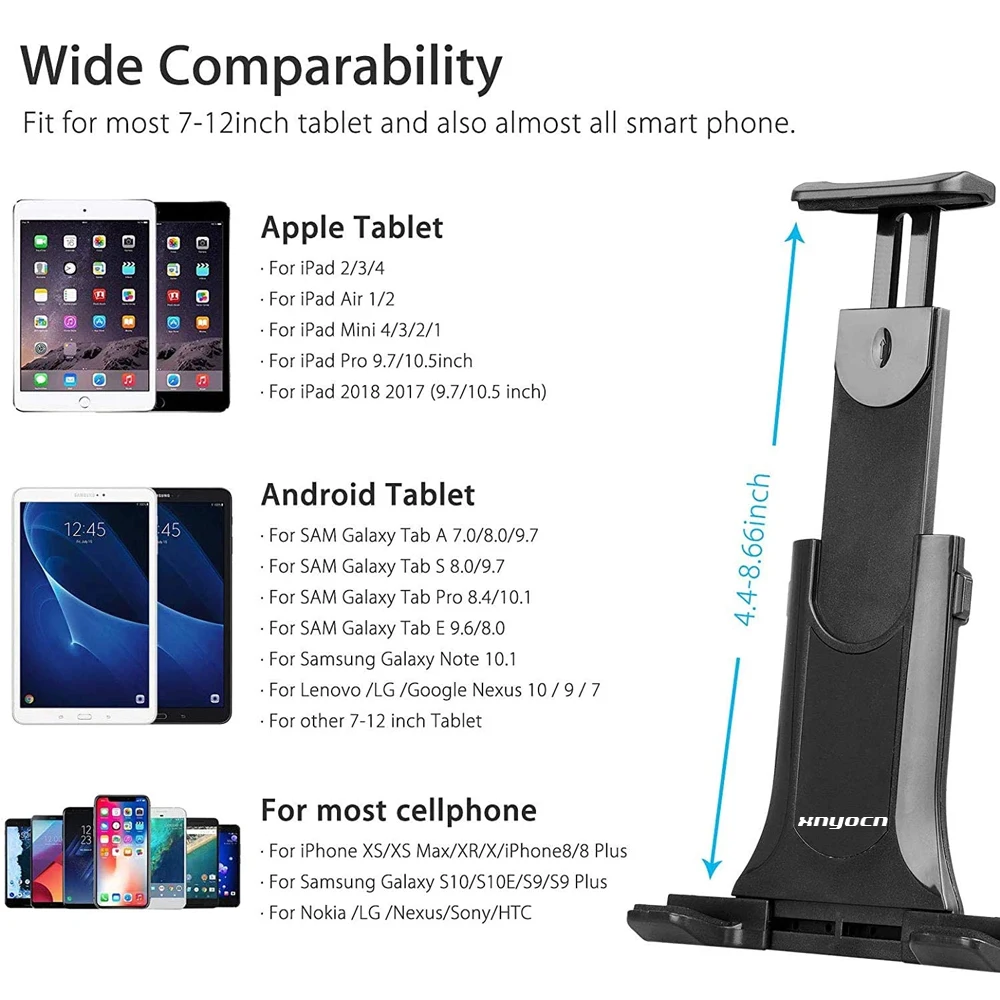 Description Picture 3 of itemCar Tablet Holder Long Arm Suction Cup Mount for iPad Pro Air 4-13'' Iconic Brand Tablet SUV Truck Vehicle Lift Uber Windshield Window