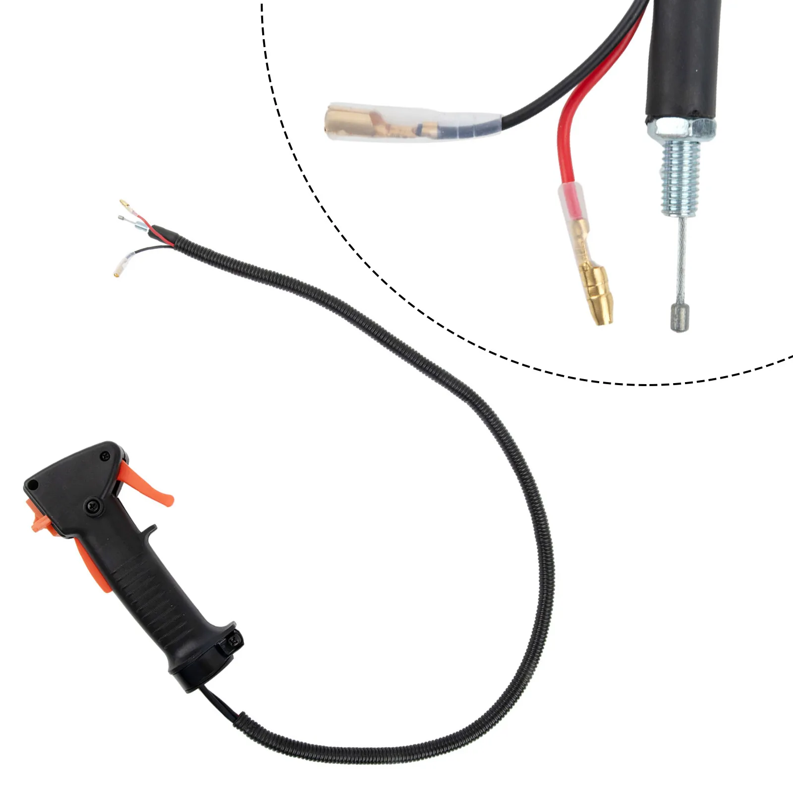 Description Picture 2 of itemThrottle Handle Throttle Grip Garden Power Tool Parts MS-2TL-52 Alloy Industrial Plastic For Timbertech MS-2TL-52