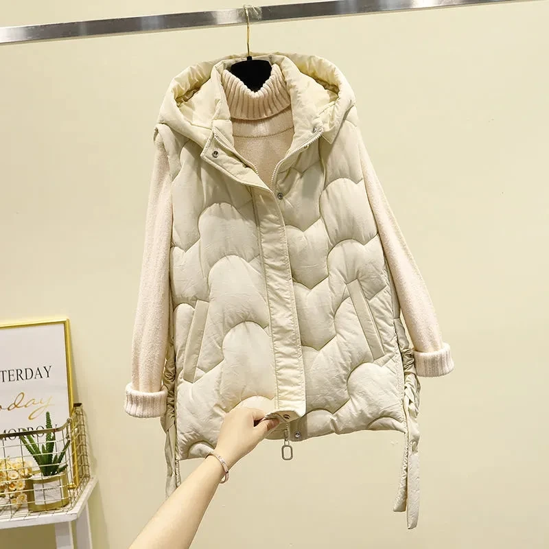 Description Picture 5 of itemWomens Puffy Vest - Down Vest Jacket for Women Women's Slim Sleeveless Quilted Removable Hooded Winter Puffer Vest Coat