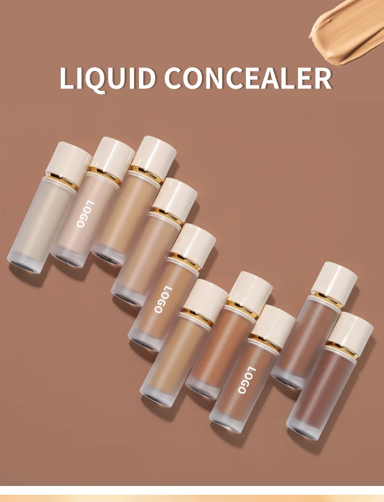 Description Picture 2 of itemPrivate Label Makeup Concealer Liquid Full Coverage Eye Dark Circles Blemish 10 Colors New Dark Skin Face Contour Cosmetics