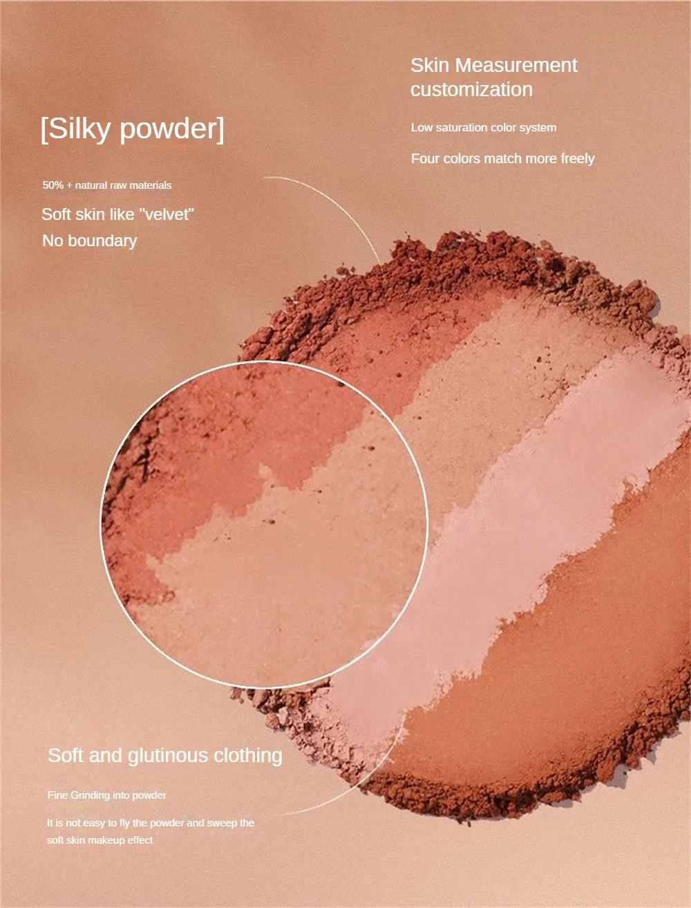 Description Picture 5 of itemMashed Potato Face Rouge Cream Matte Monochrome Natural Cheek Blush Lip Mud Soft Moist High Pigment Lasting Colored Face Makeup