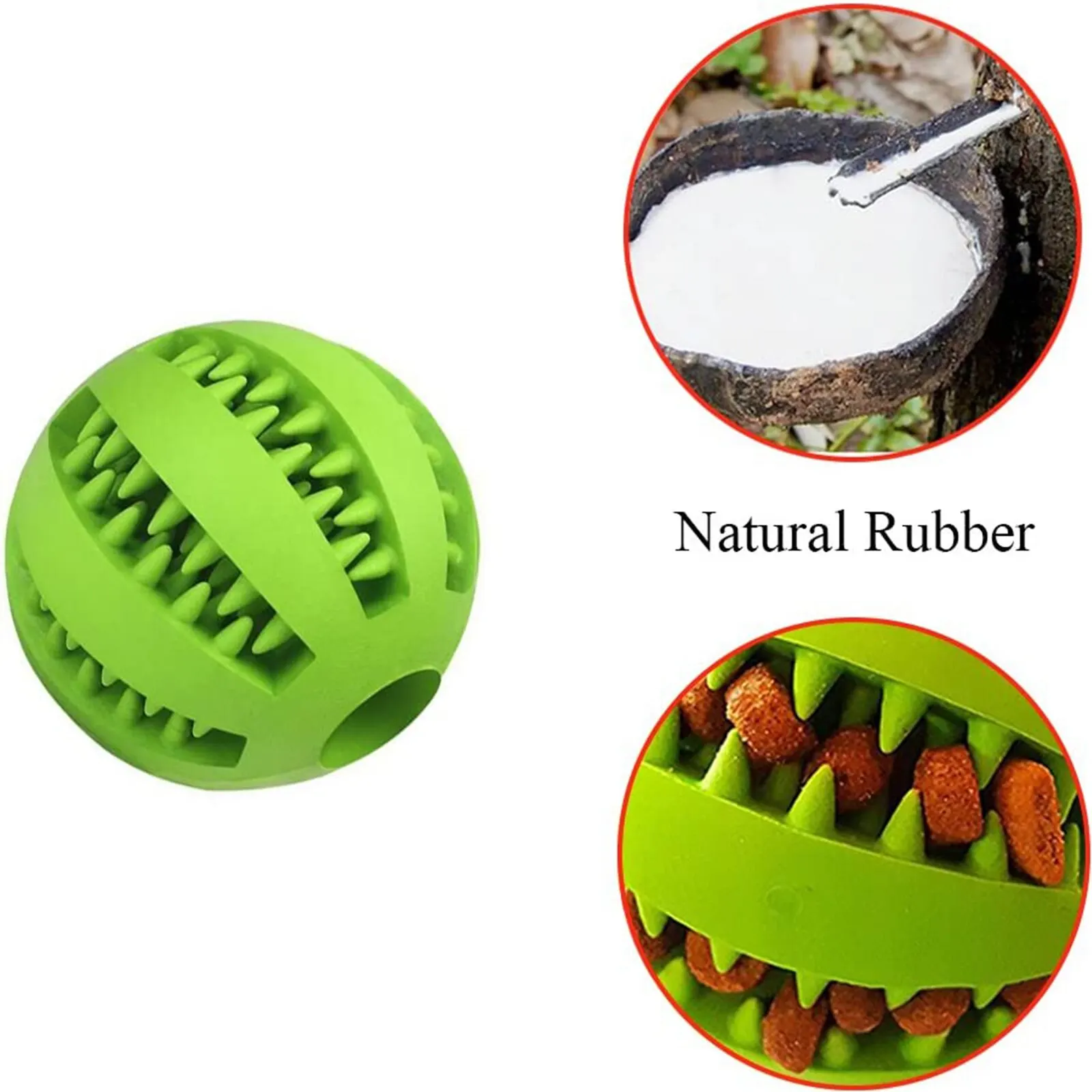 Description Picture 4 of itemDog Teething Toys Ball Nontoxic Durable Dog IQ Puzzle Chew Toys for Puppy Small Large Dog Teeth Cleaning Chewing Playing