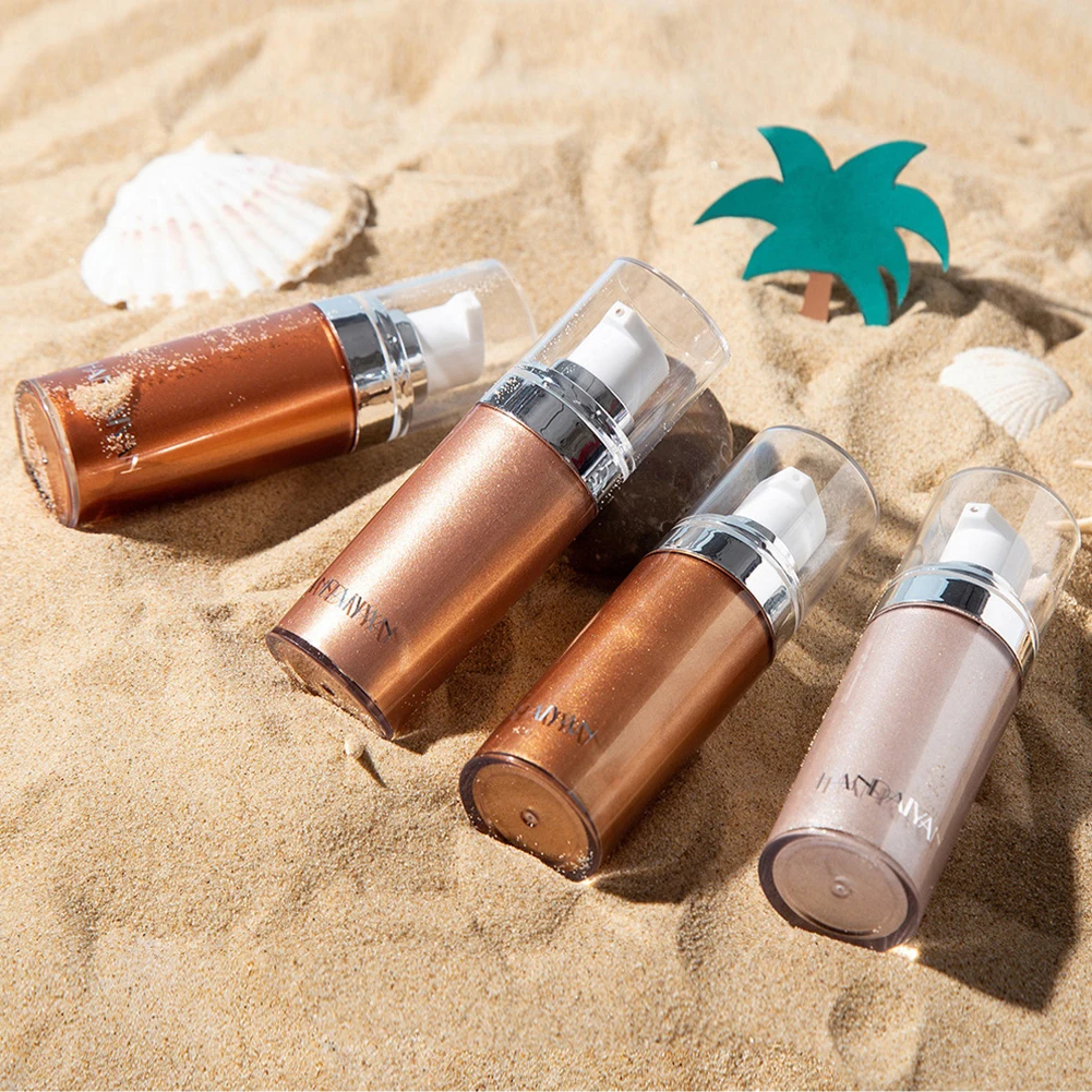 Description Picture 4 of item3D Highlighter Easy Coloring Face Body Contouring Makeup No Sticky Shimmer Liquid Long Lasting Brighten Modification Concealer